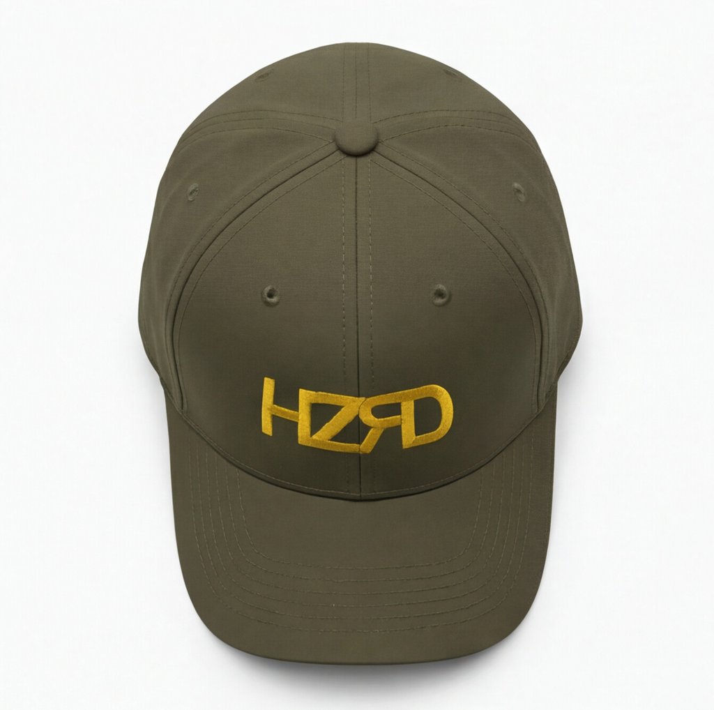 HZRD Waterproof Cap Olive - front view