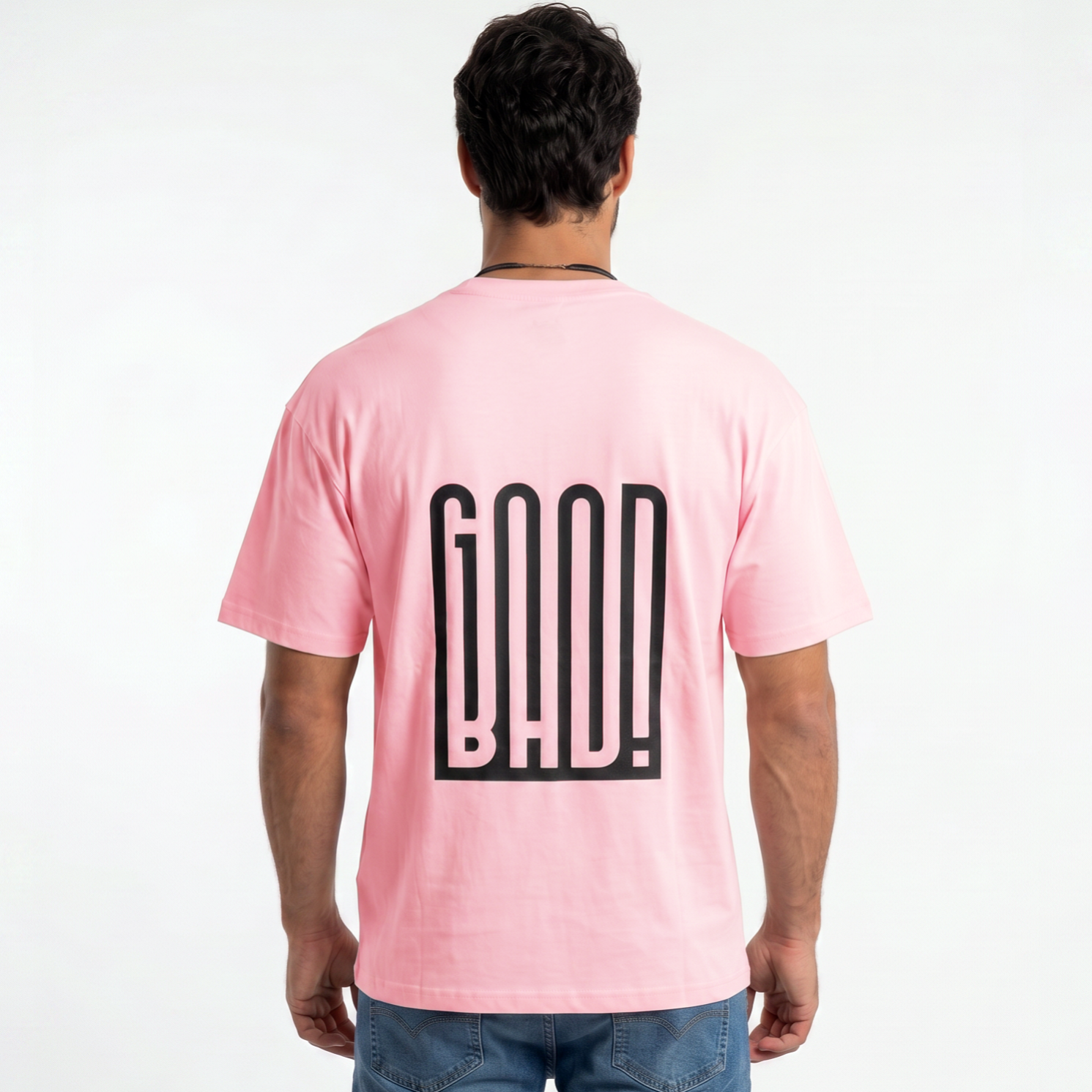 Good/Bad Graphic Tee - Pink