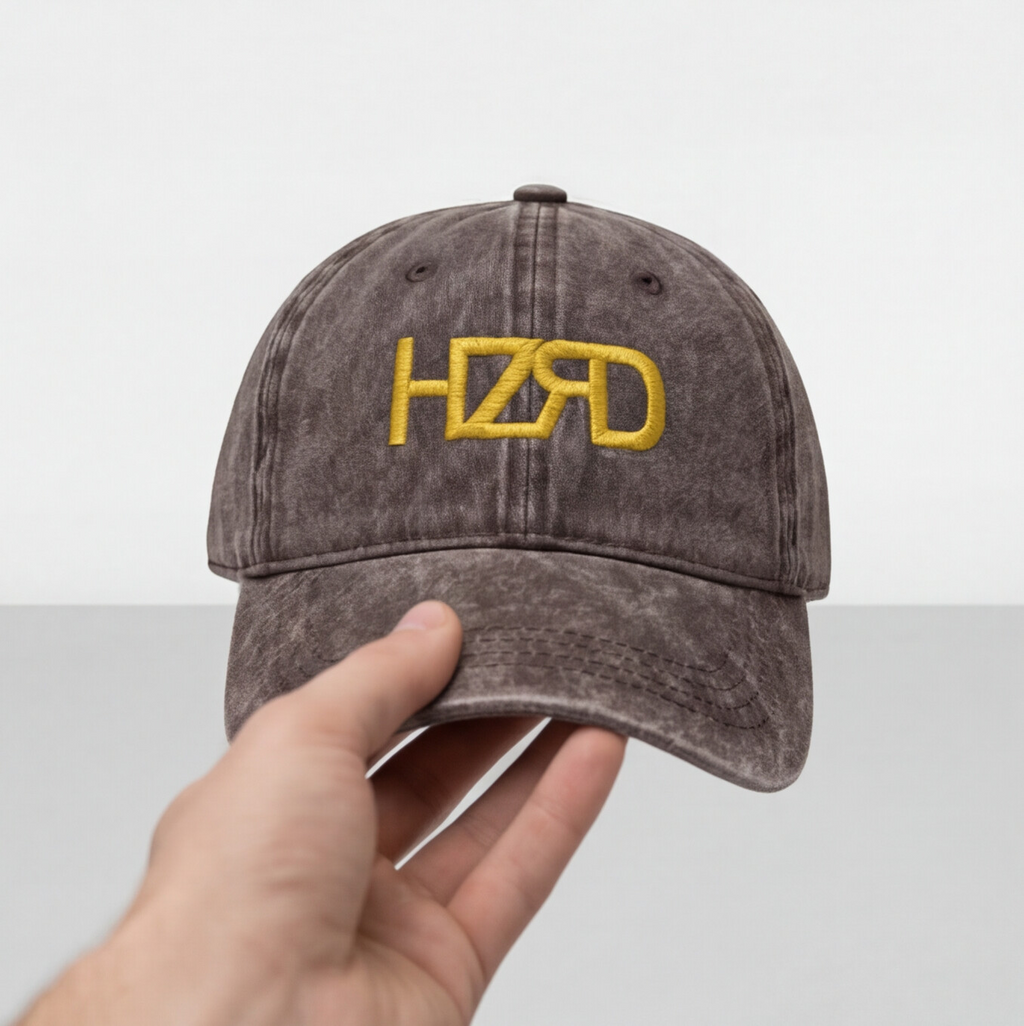 HZRD Washed Cap Brown