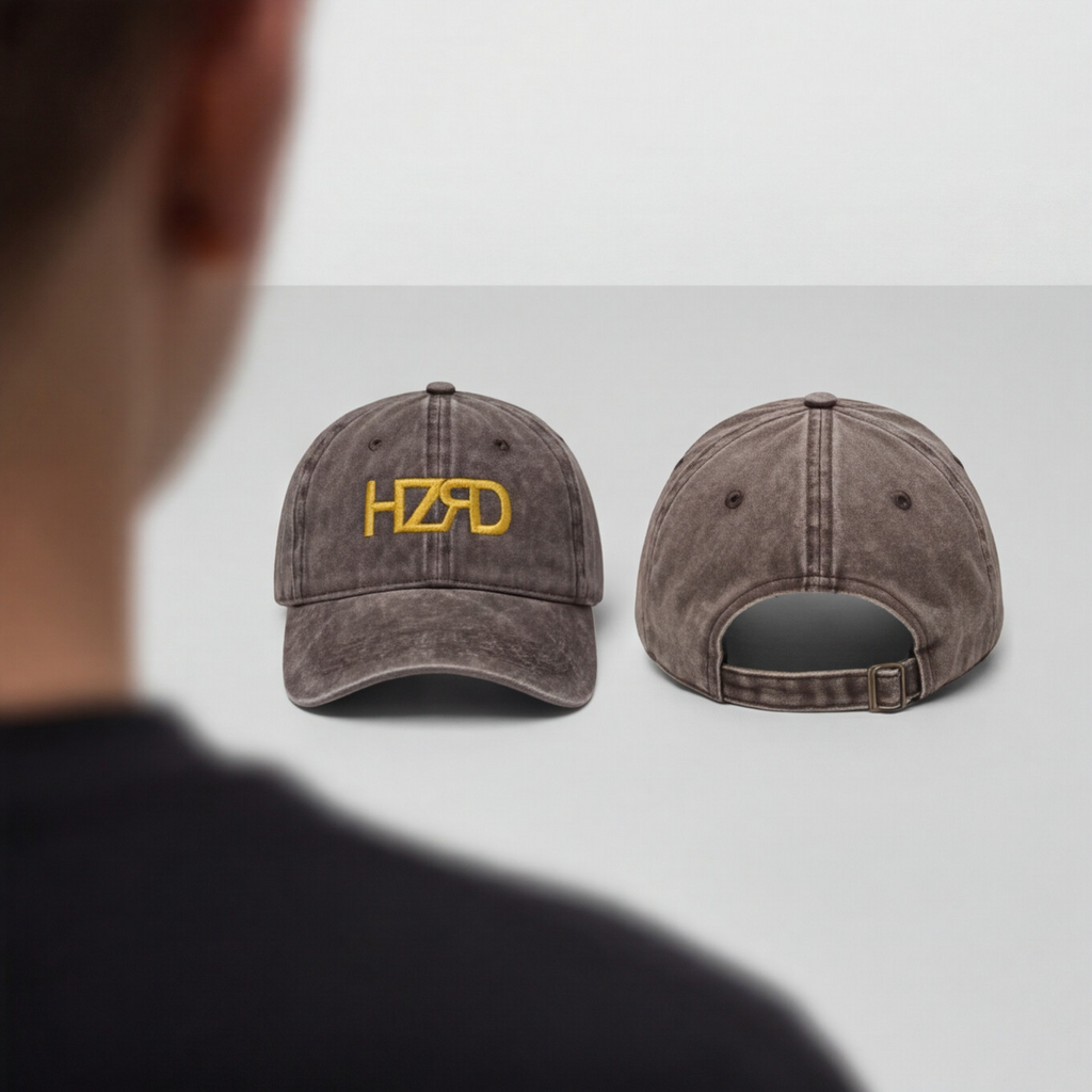 HZRD Washed Cap Brown