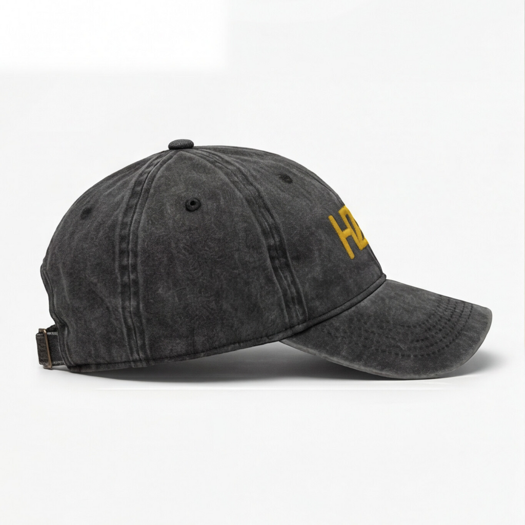 HZRD Washed Cap Black