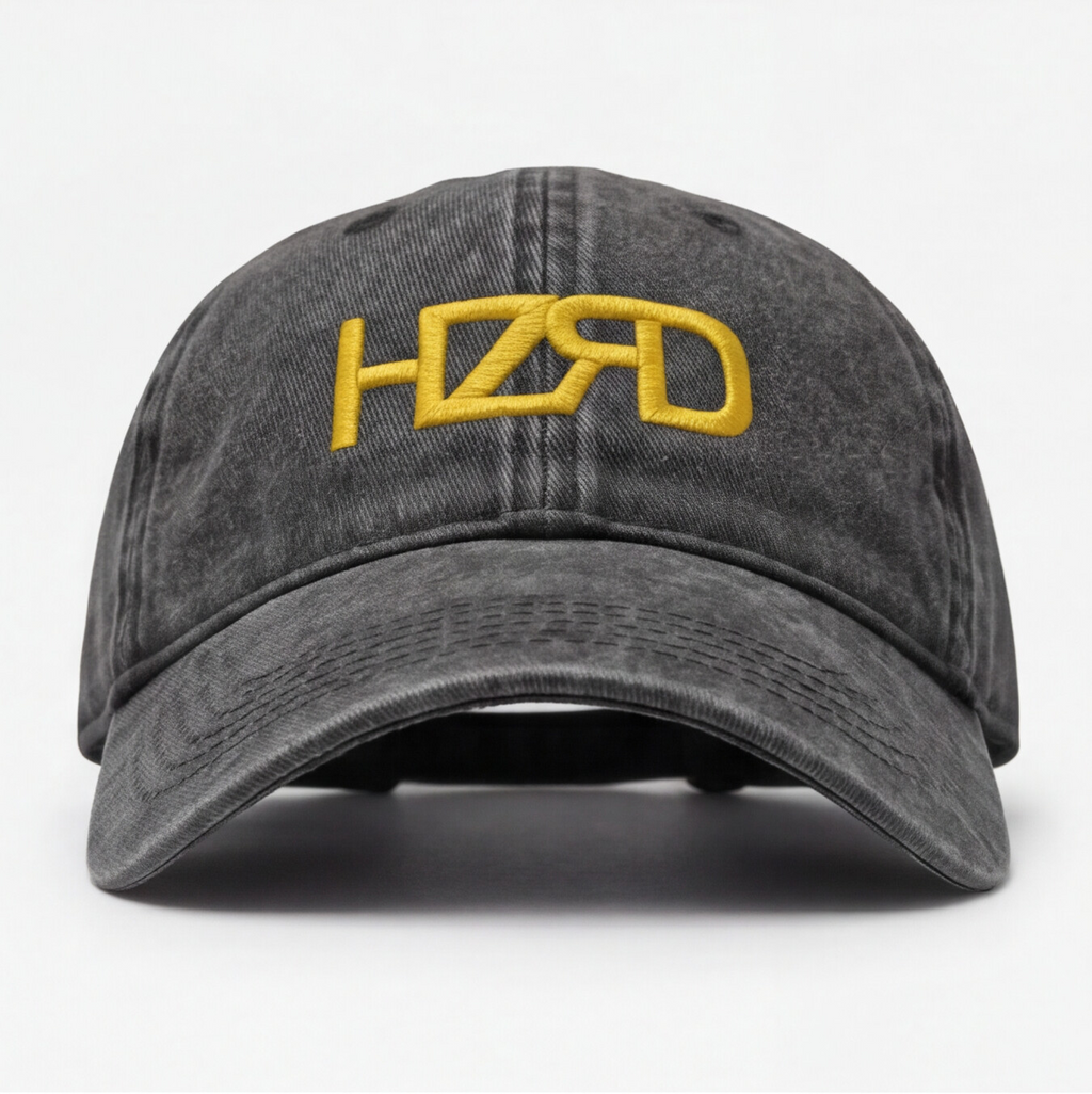 HZRD Washed Cap Black
