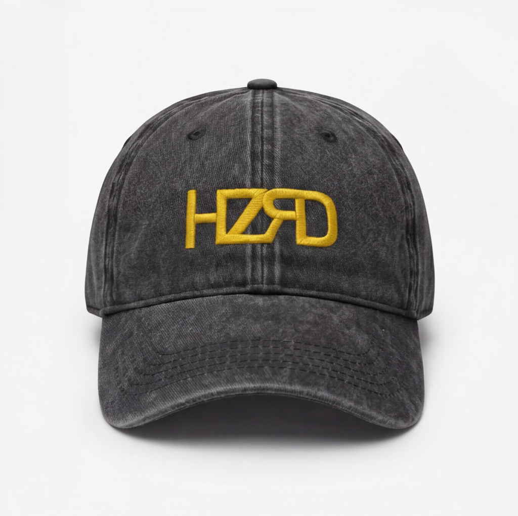 HZRD Washed Cap Black