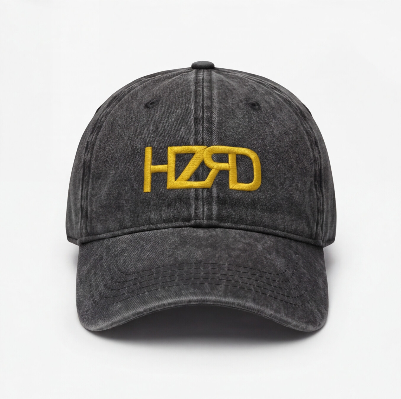 HZRD Washed Cap Black