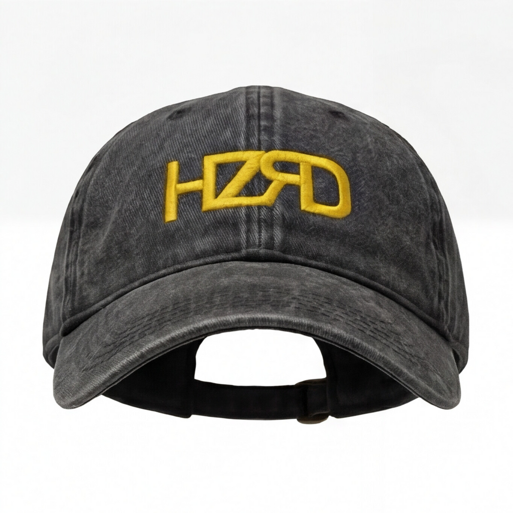HZRD Washed Cap Black