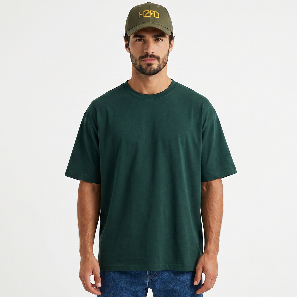 HZRD Oversized Tee - Forest Green