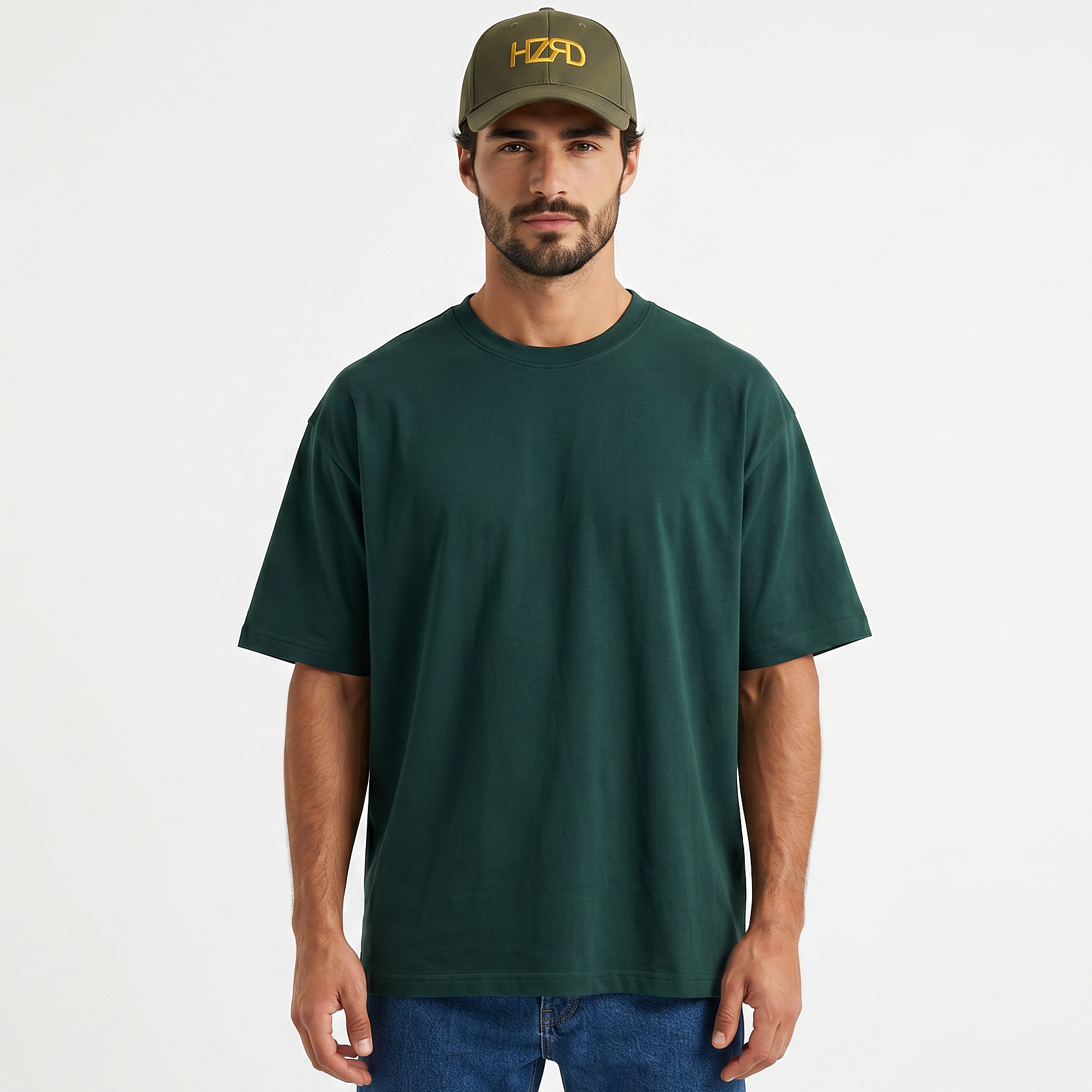 HZRD Oversized Tee - Forest Green