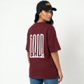 Good/Bad Graphic Tee - Burgundy