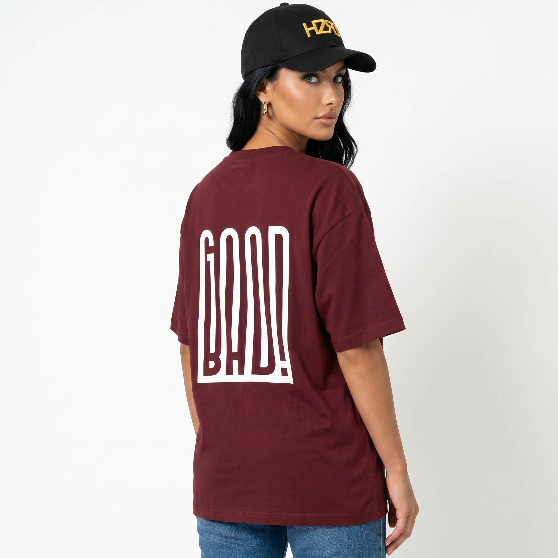 Good/Bad Graphic Tee - Burgundy