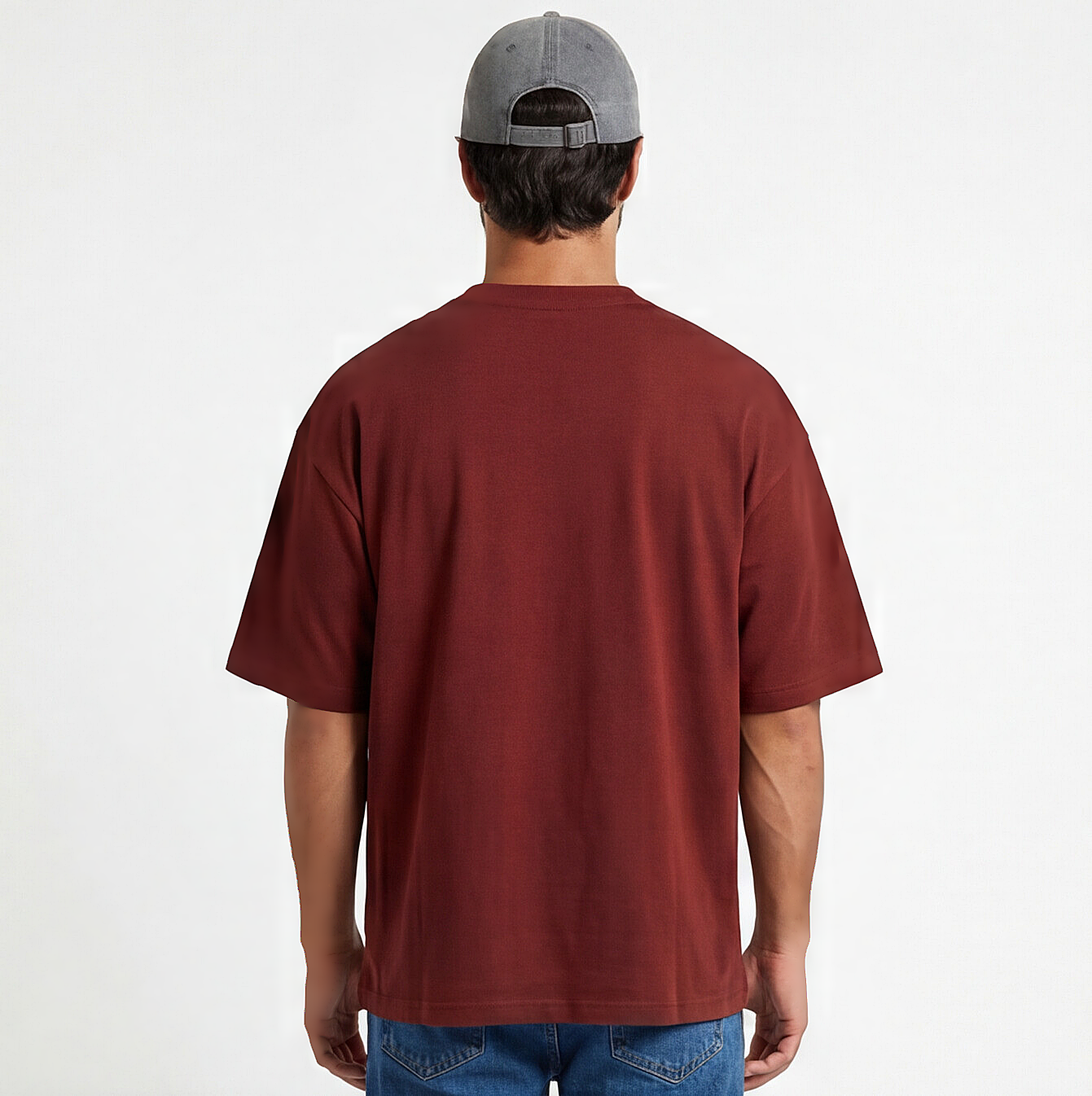 HZRD Oversized Tee - Wine Red
