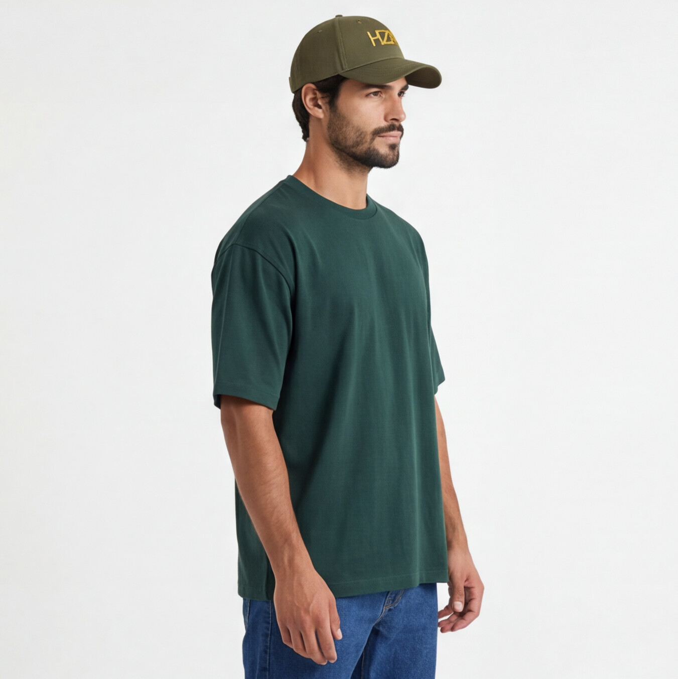 HZRD Oversized Tee - Forest Green