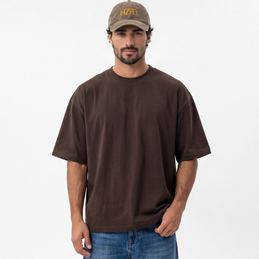 HZRD Oversized Tee - Brown