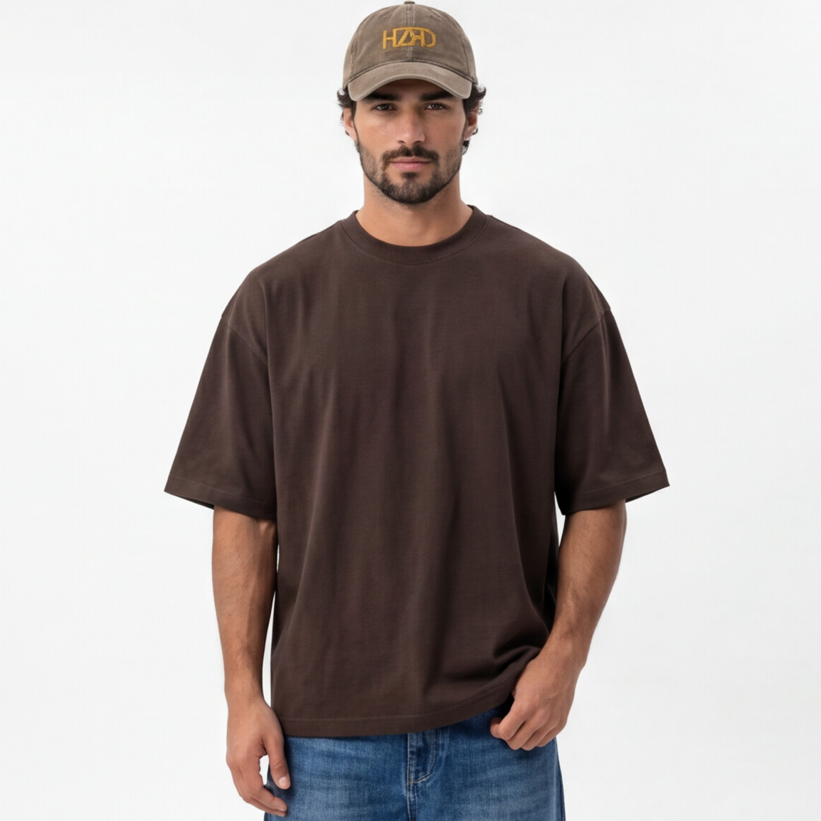 HZRD Oversized Tee - Brown